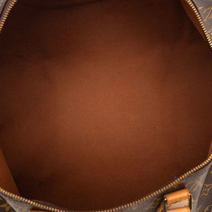 Louis Vuitton Monogram Speedy 40 Boston Bag Brown Leather — view 5