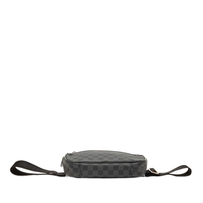 Louis Vuitton Damier Graphite Ambler Belt Bag strikeba Black Gray Leather — view 3