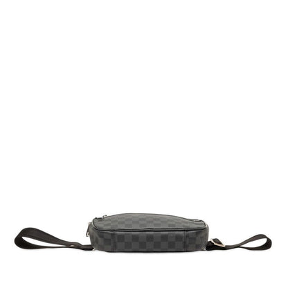 Louis Vuitton Damier Graphite Ambler Belt Bag strikeba Black Gray Leather — view 3
