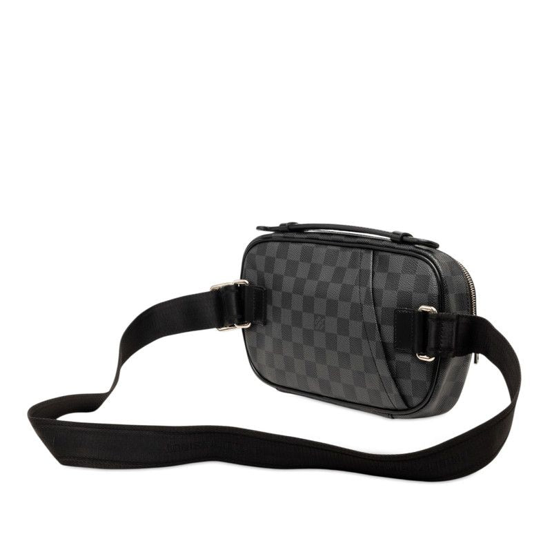 Louis Vuitton Damier Graphite Ambler Belt Bag strikeba Black Gray Leather — view 2