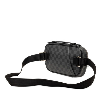 Louis Vuitton Damier Graphite Ambler Belt Bag strikeba Black Gray Leather — view 2