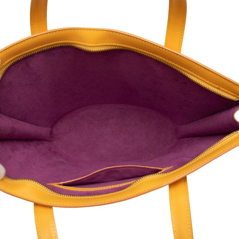 Louis Vuitton Epi Shoulder Bag Tote Yellow Leather — view 4