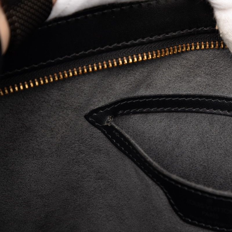 Louis Vuitton Epi Shoulder Bag Tote Noir Black Leather — view 6