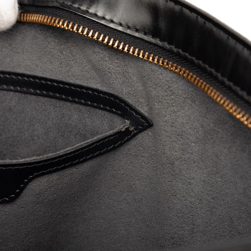 Louis Vuitton Epi Shoulder Bag Tote Noir Black Leather — view 7