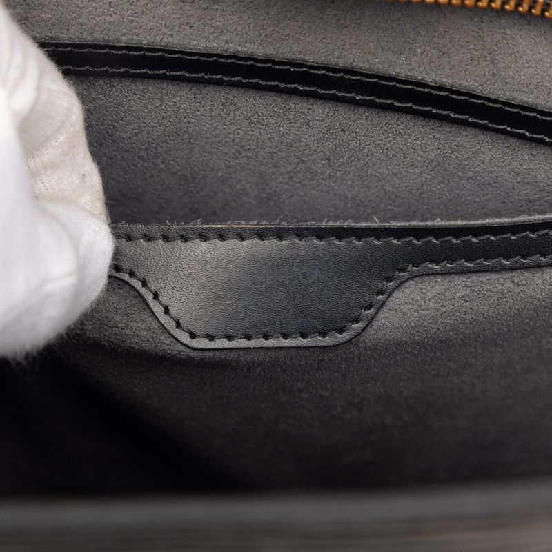 Louis Vuitton Epi Shoulder Bag Tote Noir Black Leather — view 5