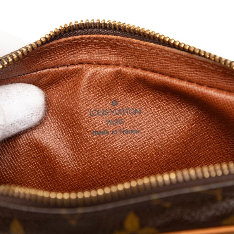 Louis Vuitton Monogram Marly Dragonne PM Clutch Brown Leather — view 5