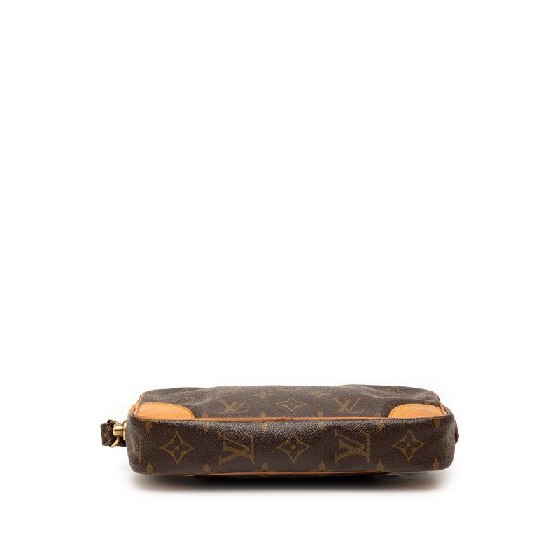 Louis Vuitton Monogram Marly Dragonne PM Clutch Brown Leather — view 3
