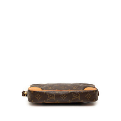 Louis Vuitton Monogram Marly Dragonne PM Clutch Brown Leather — view 3