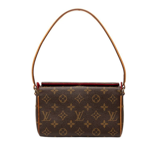 Louis Vuitton Monogram tale Handbag Brown Leather