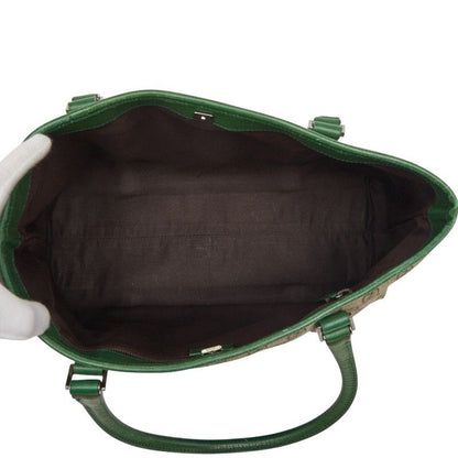 Gucci GG Tote Beige Green Leather — view 8