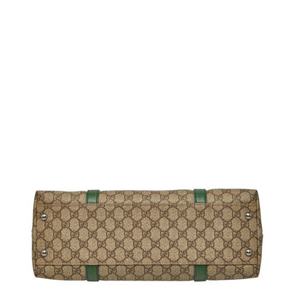 Gucci GG Tote Beige Green Leather — view 3