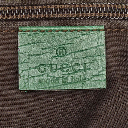 Gucci GG Tote Beige Green Leather — view 9