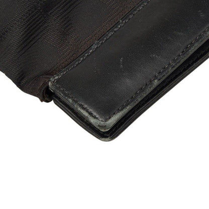 Chanel leline Handbag Clutch Black Nylon Leather — view 7