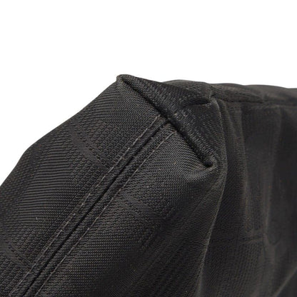 Chanel leline Handbag Clutch Black Nylon Leather — view 5