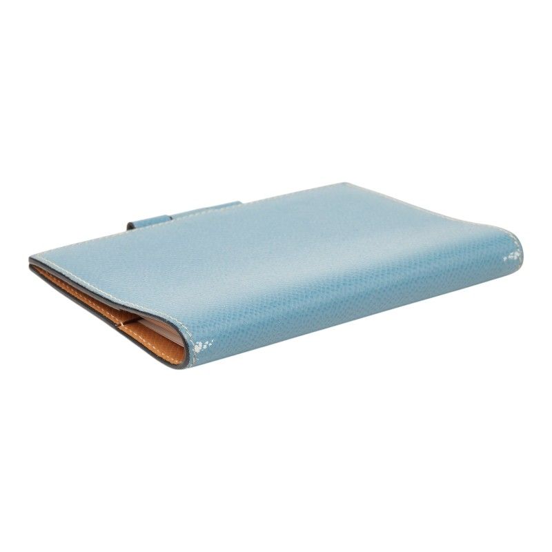 Hermes PM Pocket Bookcover Blue Veau Epsom — view 5
