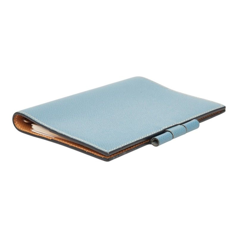 Hermes PM Pocket Bookcover Blue Veau Epsom — view 4