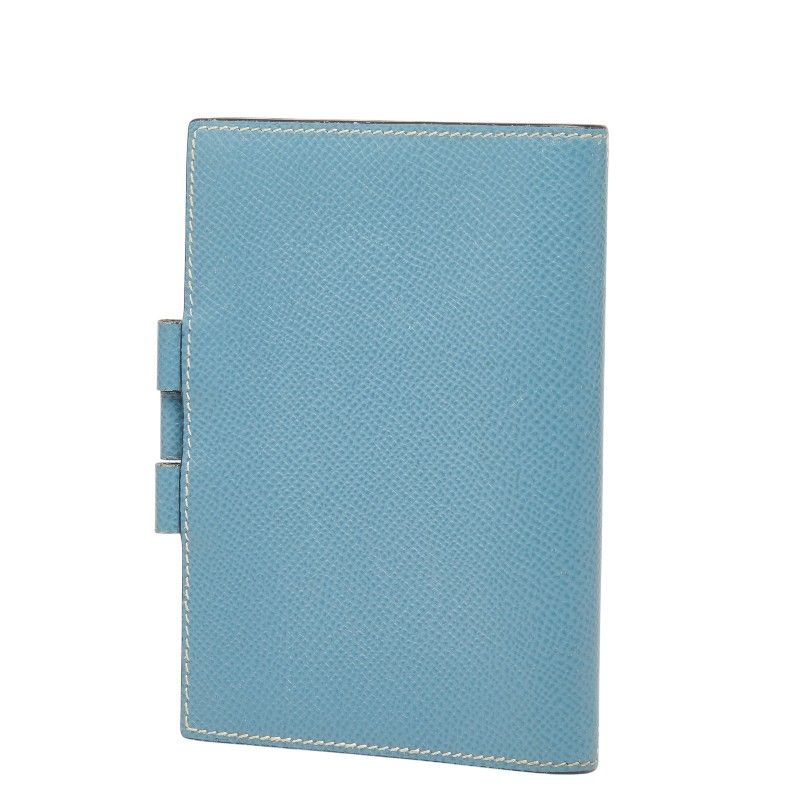 Hermes PM Pocket Bookcover Blue Veau Epsom — view 2