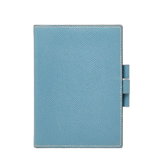 Hermes PM Pocket Bookcover Blue Veau Epsom