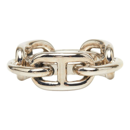 Hermes Chaine D'ancre Scarf Ring Silver tale — view 2