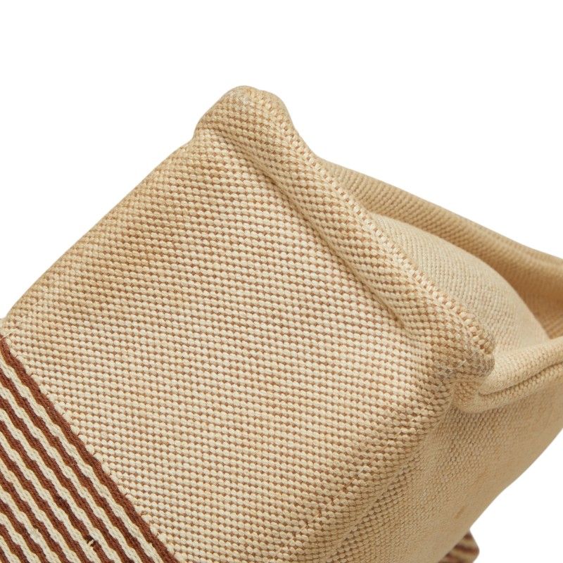 Hermes Fourre Tout PM Tote Beige Brown Canvas — view 4