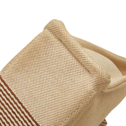Hermes Fourre Tout PM Tote Beige Brown Canvas — view 4
