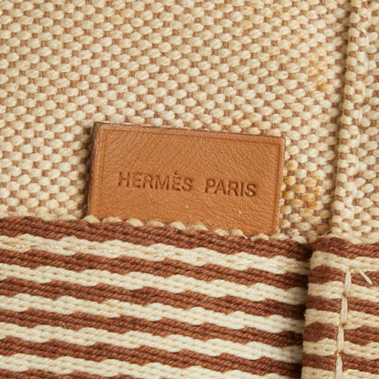 Hermes Fourre Tout PM Tote Beige Brown Canvas — view 8