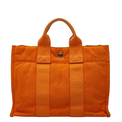 Hermes Fourre Tout PM Handbag Orange Canvas
