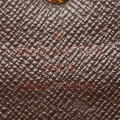 Louis Vuitton Damier Portefeuille Sarah Wallet Brown Leather — view 8