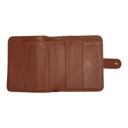 Louis Vuitton Monogram Compact Zip Wallet Brown Leather — view 7