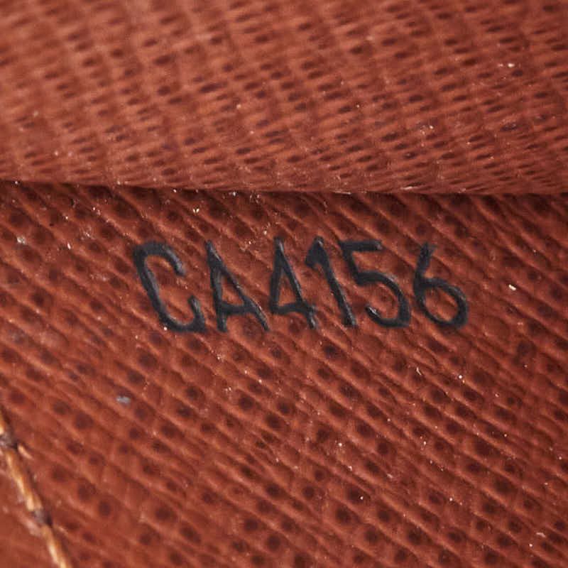 Louis Vuitton Monogram Card Holder Sa Case Brown Leather — view 8