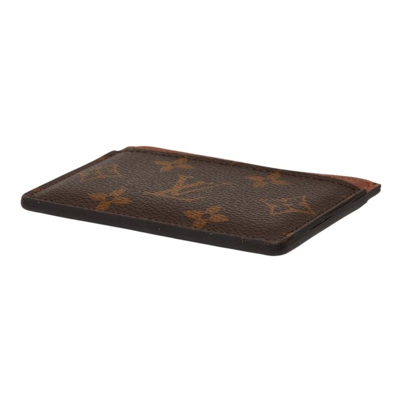 Louis Vuitton Monogram Card Holder Sa Case Brown Leather — view 4