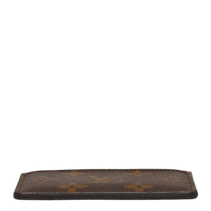 Louis Vuitton Monogram Card Holder Sa Case Brown Leather — view 3