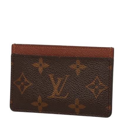 Louis Vuitton Monogram Card Holder Sa Case Brown Leather — view 2