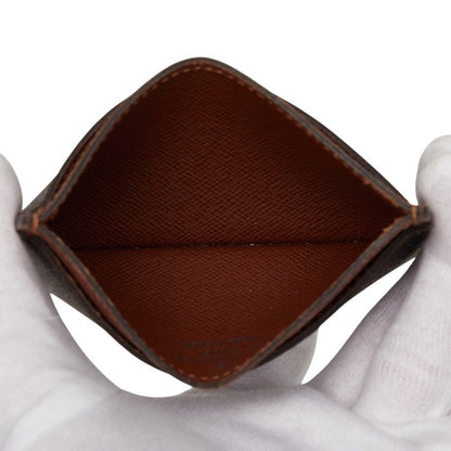 Louis Vuitton Monogram Card Holder Sa Case Brown Leather — view 6