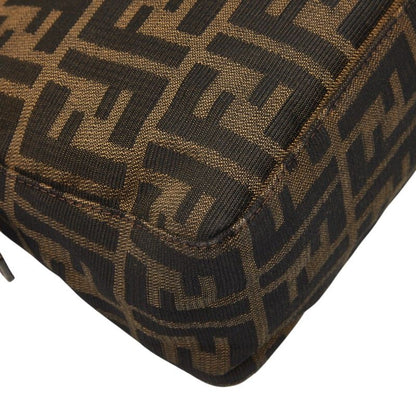 Fendi Zucca Brown Canvas Leather Handbag — view 7