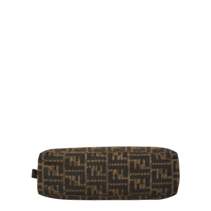 Fendi Zucca Brown Canvas Leather Handbag — view 3