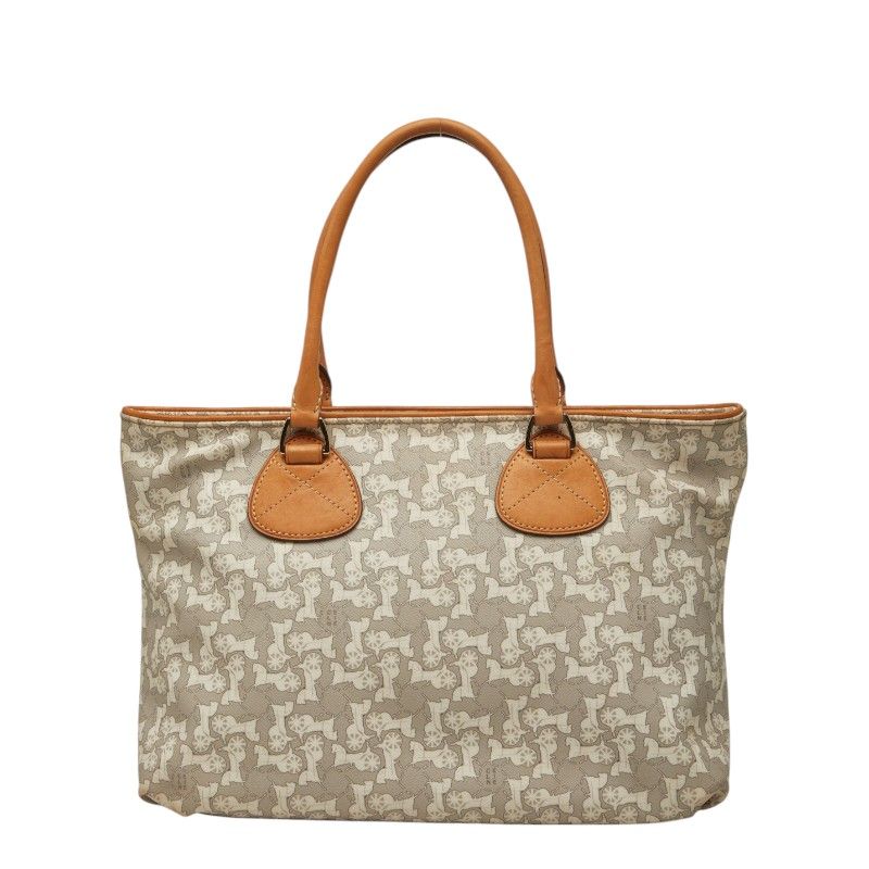 Celine Seri Handbag Gray White Leather
