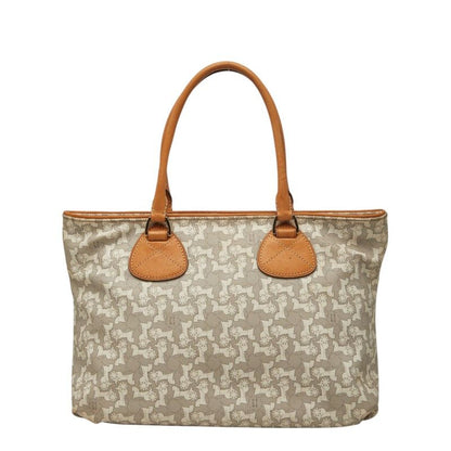 Celine Seri Handbag Gray White Leather