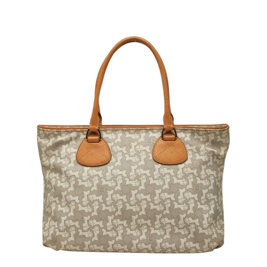 Celine Seri Handbag Gray White Leather