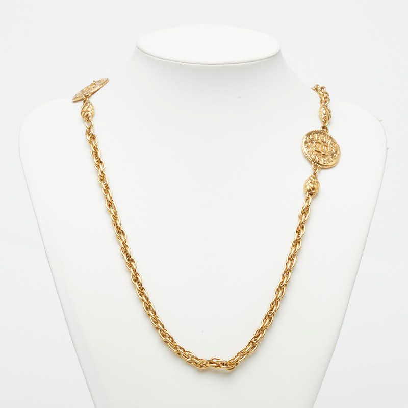 Chanel Logo CC necklace Gold Plating — view 8