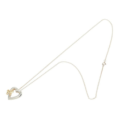 Tiffany & Co Heart Necklace Silver Gold 18k Yellow — view 4