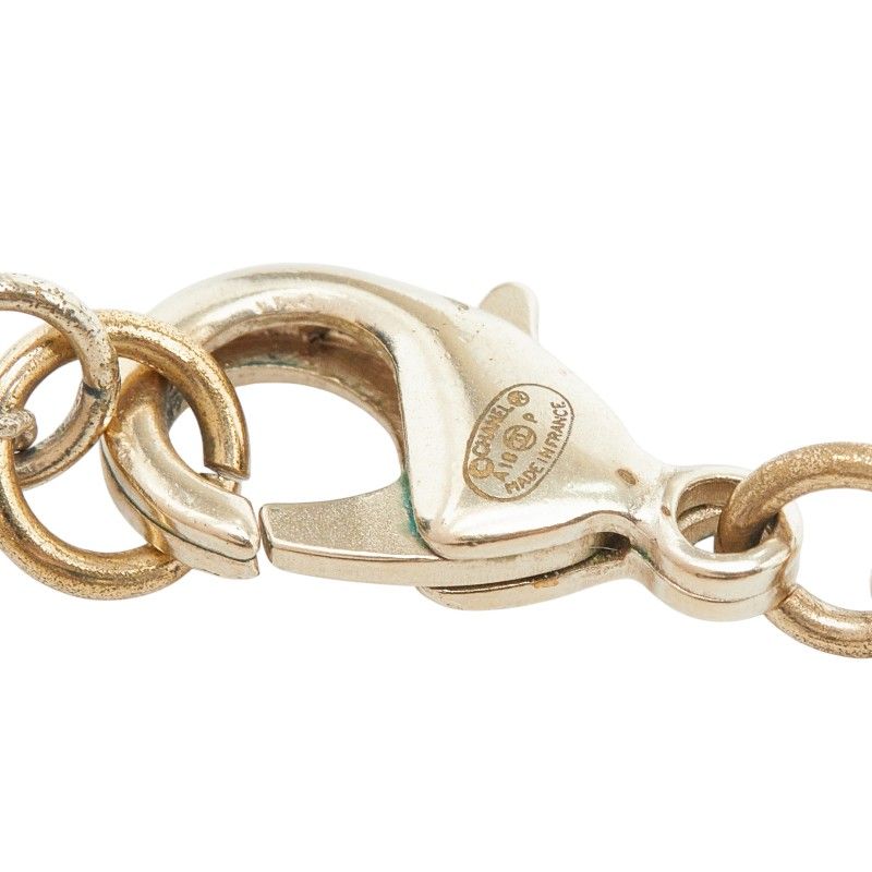 Chanel CC Logo Necklace Gold Plating Pearl — view 6