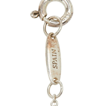 Tiffany & Co lesa Open Heart Pendant Necklace Silver Pink Sa — view 8