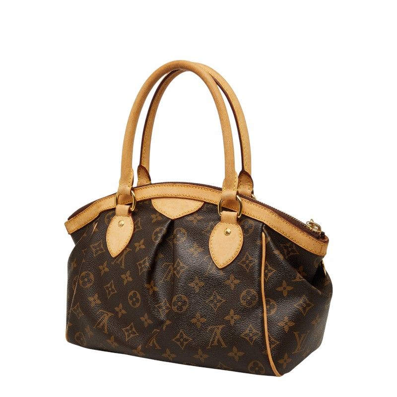 Louis Vuitton Monogram Tivoli PM Handbag Brown Leather — view 2