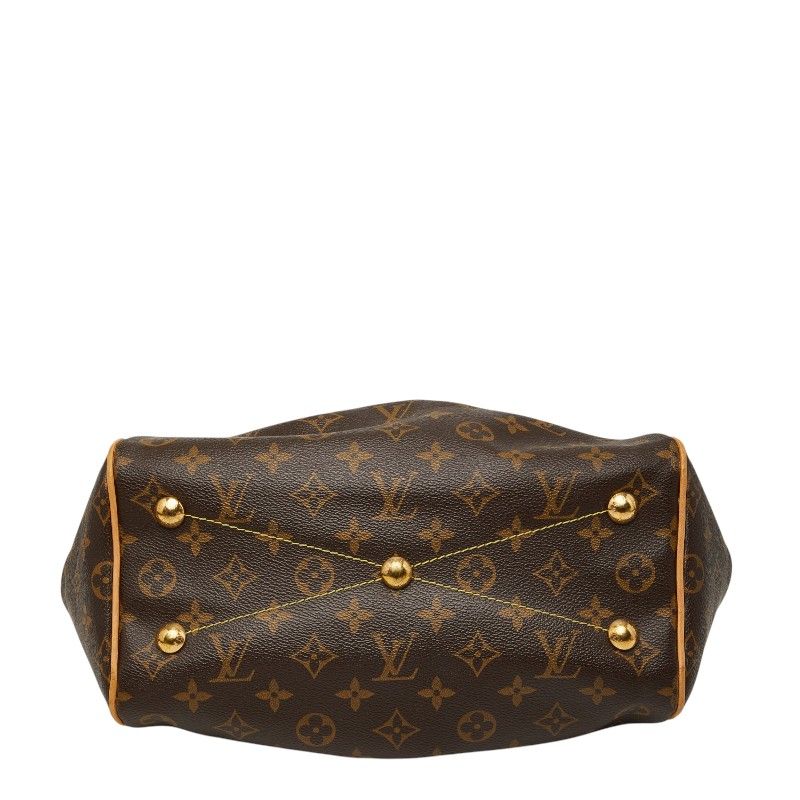 Louis Vuitton Monogram Tivoli PM Handbag Brown Leather — view 3