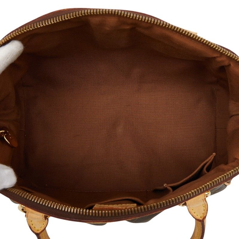 Louis Vuitton Monogram Tivoli PM Handbag Brown Leather — view 9