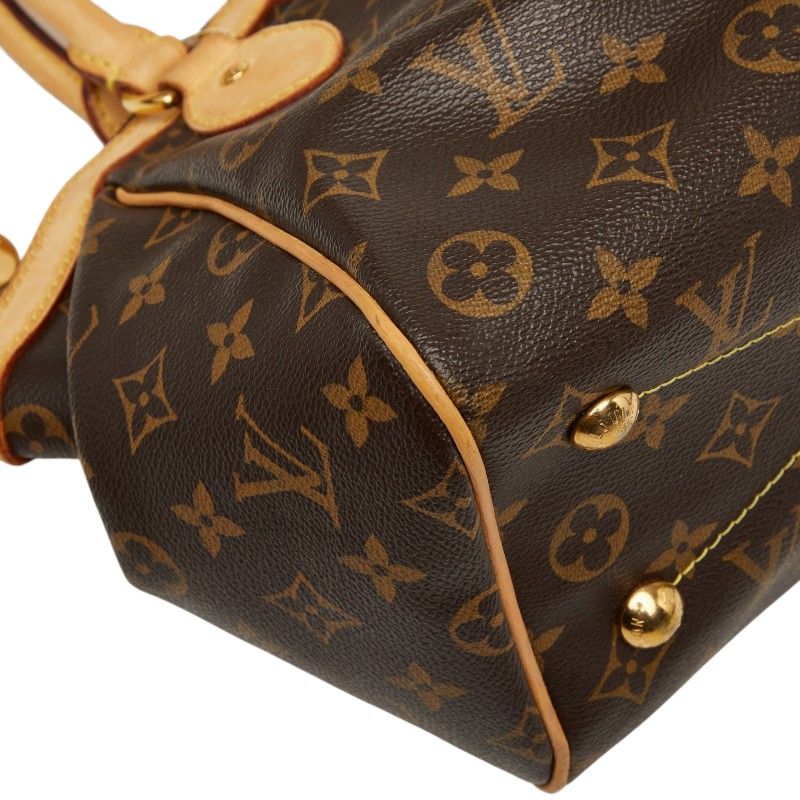 Louis Vuitton Monogram Tivoli PM Handbag Brown Leather — view 5
