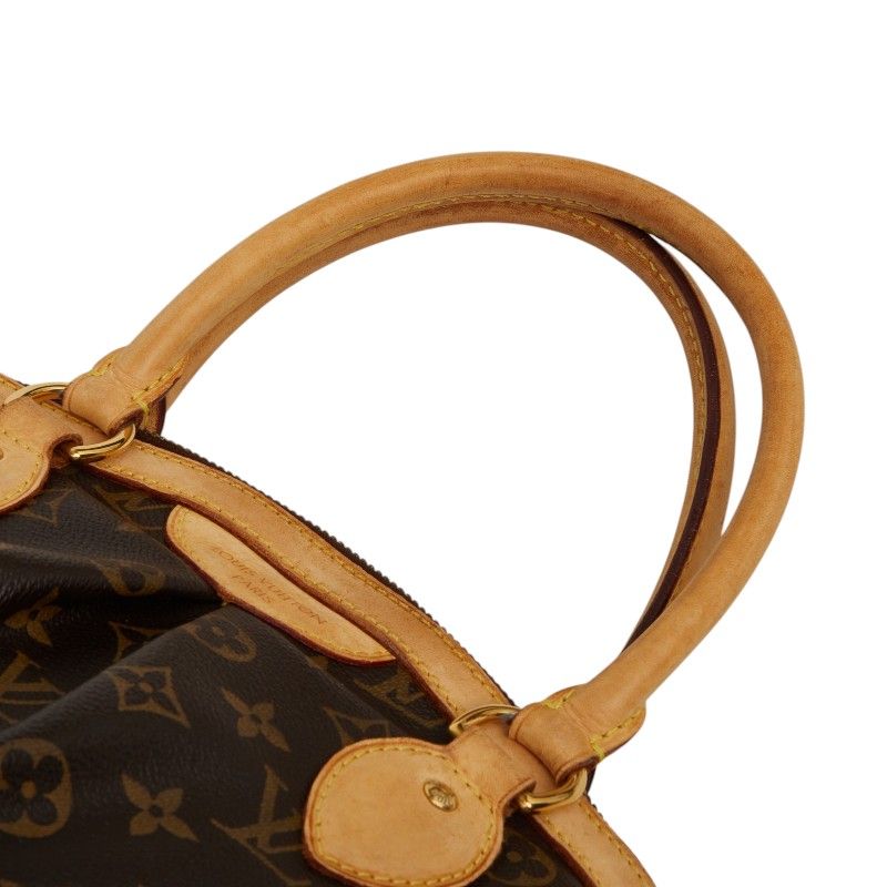 Louis Vuitton Monogram Tivoli PM Handbag Brown Leather — view 8