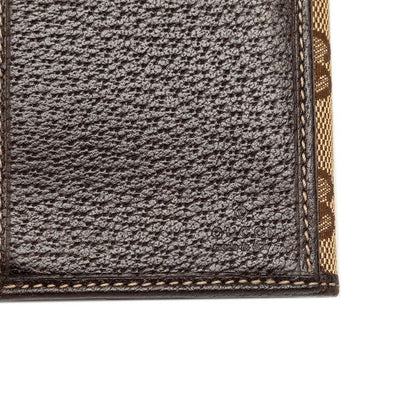 Gucci GG Canvas Sherry Line Trifold Wallet Beige Brown — view 7