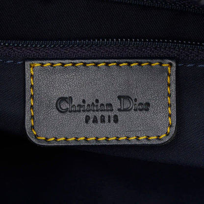 Dior Dio Tobta Handbag Navy Canvas Leather — view 9